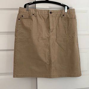 LL Bean Corduroy Skirt